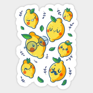 Lemon faces Sticker